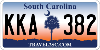 SC license plate KKA382