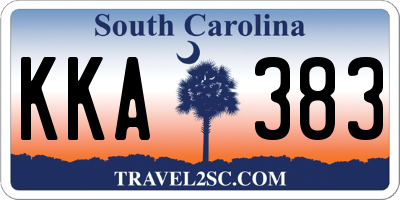 SC license plate KKA383