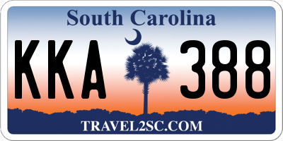 SC license plate KKA388