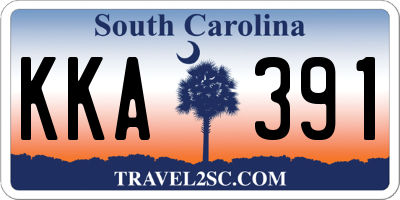 SC license plate KKA391