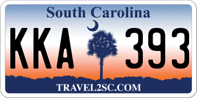 SC license plate KKA393