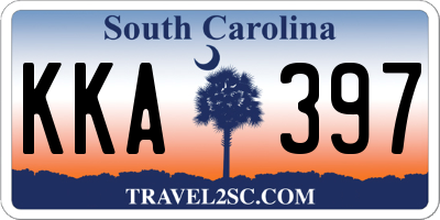 SC license plate KKA397