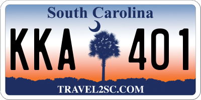 SC license plate KKA401