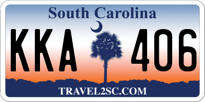 SC license plate KKA406