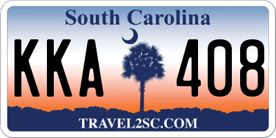 SC license plate KKA408