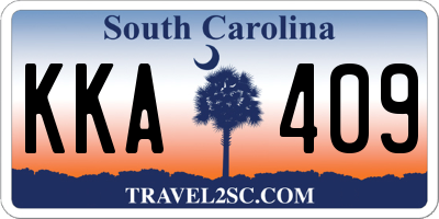SC license plate KKA409