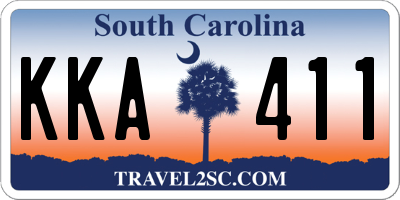 SC license plate KKA411