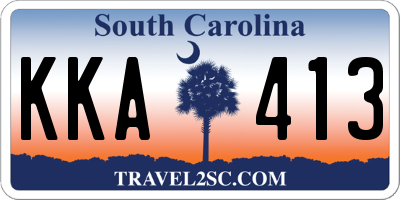 SC license plate KKA413