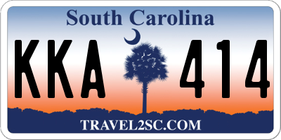 SC license plate KKA414