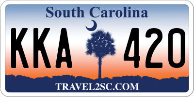 SC license plate KKA420