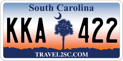 SC license plate KKA422
