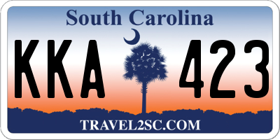 SC license plate KKA423
