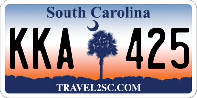 SC license plate KKA425