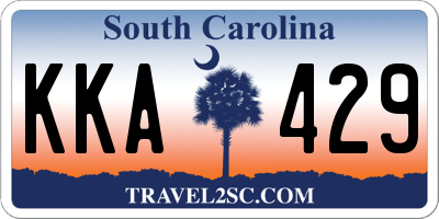 SC license plate KKA429