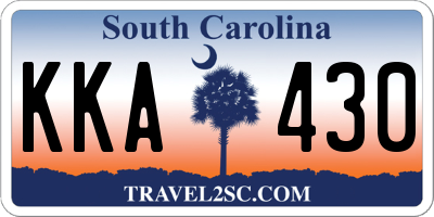 SC license plate KKA430