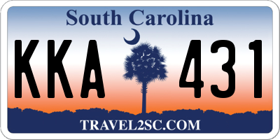 SC license plate KKA431