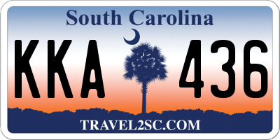 SC license plate KKA436