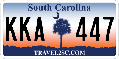 SC license plate KKA447