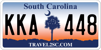 SC license plate KKA448