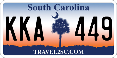SC license plate KKA449