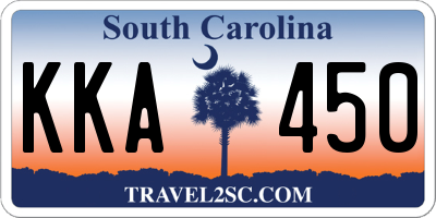 SC license plate KKA450