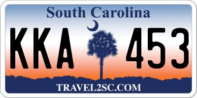 SC license plate KKA453