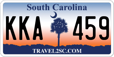 SC license plate KKA459