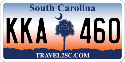 SC license plate KKA460