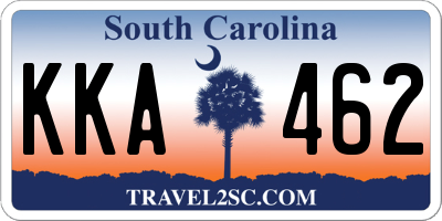 SC license plate KKA462