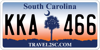 SC license plate KKA466