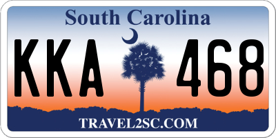 SC license plate KKA468