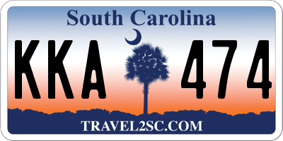 SC license plate KKA474