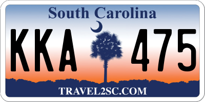SC license plate KKA475