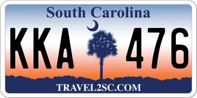 SC license plate KKA476