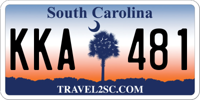 SC license plate KKA481
