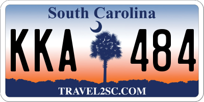 SC license plate KKA484