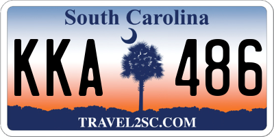 SC license plate KKA486