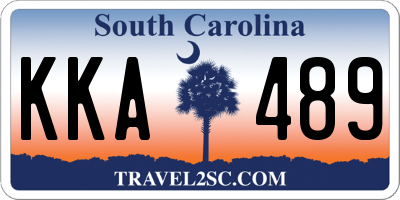 SC license plate KKA489