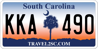 SC license plate KKA490
