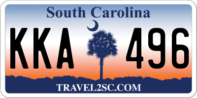 SC license plate KKA496