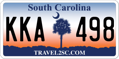 SC license plate KKA498