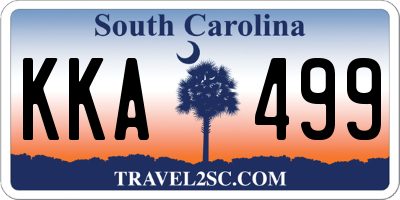SC license plate KKA499