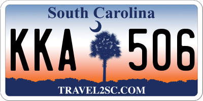 SC license plate KKA506