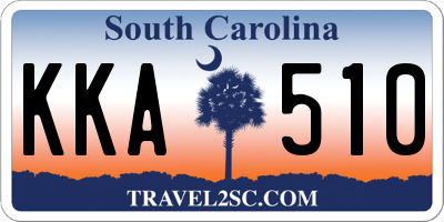 SC license plate KKA510
