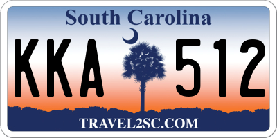 SC license plate KKA512