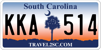 SC license plate KKA514