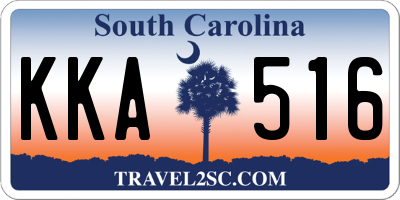 SC license plate KKA516