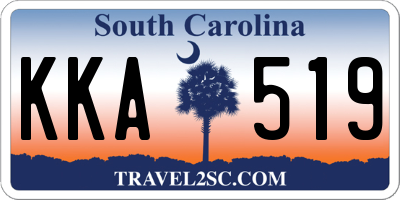 SC license plate KKA519