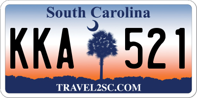 SC license plate KKA521