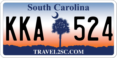SC license plate KKA524